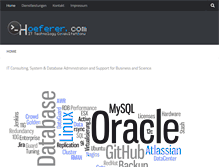 Tablet Screenshot of hoeferer.com